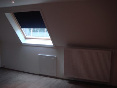 Velux dakraam, samen met zolderbekleding